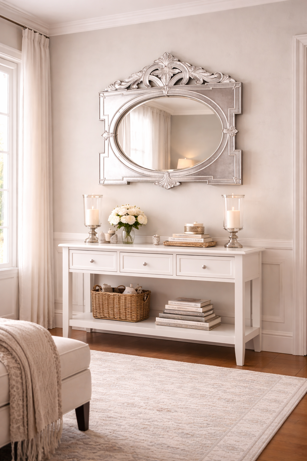  Oval Panel Mirror Baroque thumbnail